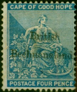 Bechuanaland 1887 4d Dull Blue SG3 Ave MM