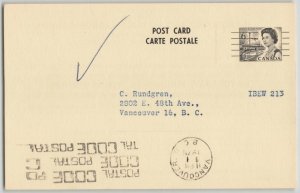 Canada 1976 6c Centennial PRECANCEL Postal Stationery Card Vancouver