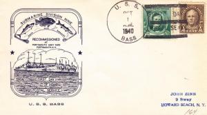 USS Bass SS-164, Recommissioned, Oct 1, 1940 (N5307)