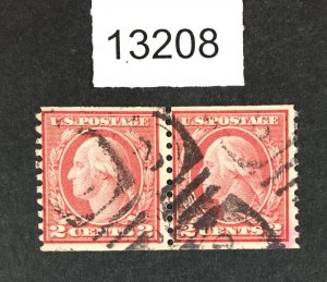 MOMEN: US STAMPS  # 492 PAIR USED LOT #13208