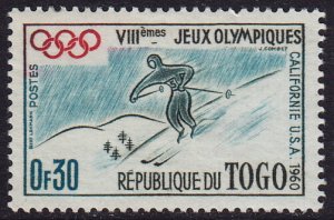 Togo - 1960 - Scott #369 - mint - Sport Skiing