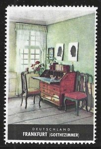 Frankfurt, Germany, German Tourism Poster Stamp, Cinderella Label, N.H.