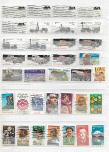U.S. A 1956-2007 Collection of 183 Different + 1 Souvenir Sheet Used
