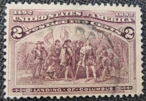 US #231 Used Single SCV $.30 L8