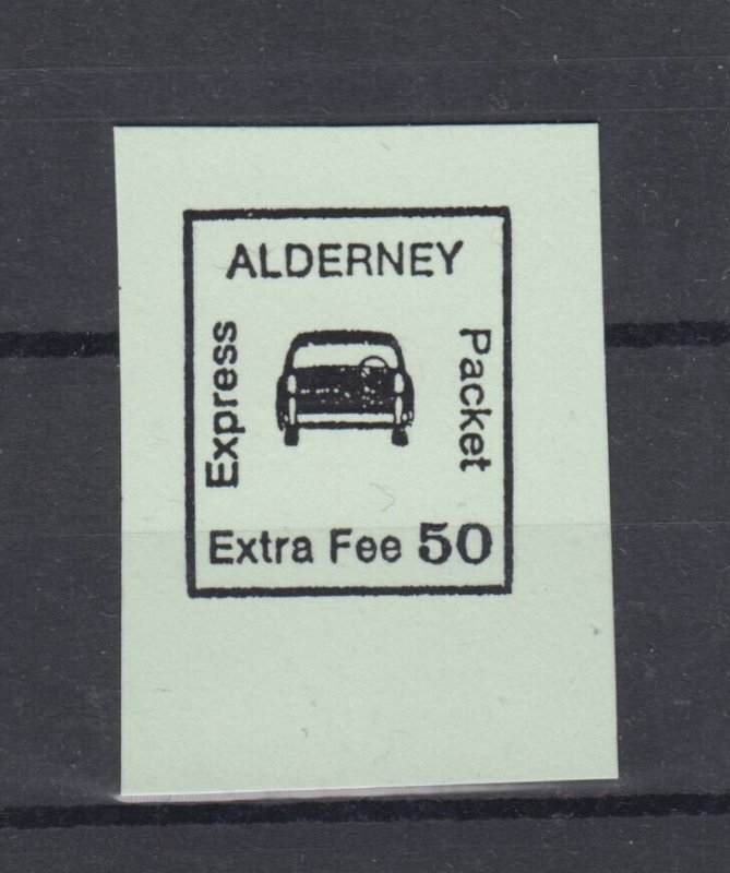 Alderney Guernsey Extra Fee Proof on Green Card