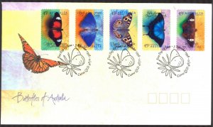 Australia 1998 Australian Butterflies set of 5 FDC