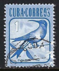 Cuba 2457 VFU BIRD FAUNA C550-3
