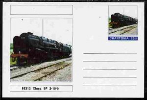 CHARTONIA, Fantasy - Class 9F 2-10-0 No. 92212  - Postal Stationery Card...