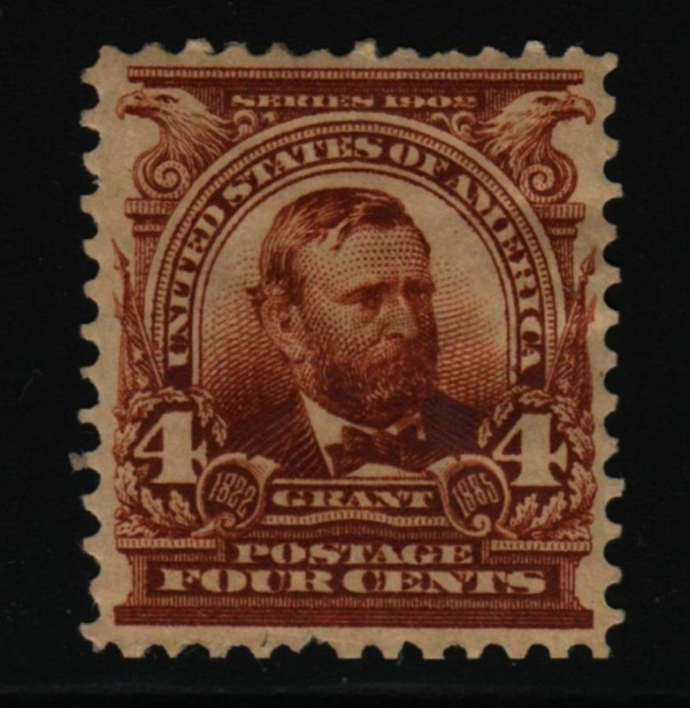 1903 Grant 4c brown Sc 303 MHR XF single