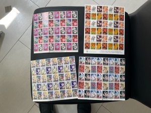 Easter Seals stamp sheet,1996, 1997, 1998, 2000