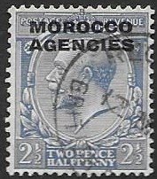 GB Morocco 223  1931  2 1/2 d fine used