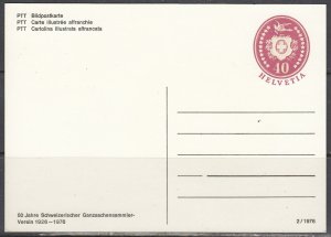 Switzerland - 40c 1976  Alexander Hutter Post Card