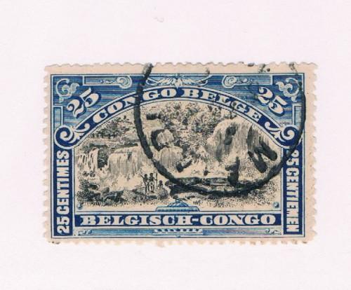 Belgian Congo  #49 Used Inkissi Falls (B0135)