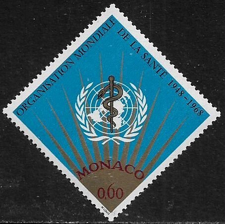 Monaco #709 MNH Stamp - WHO - World Health Organization