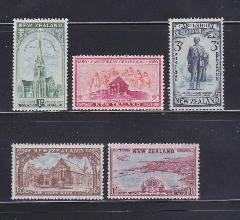 New Zealand 274-278 Set MH Various