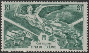 French Polynesia 1946 Sc C10 air post MLH*