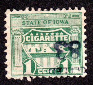 IOWA State Revenue, Cigarettes SRS # C13 used Lot 230717