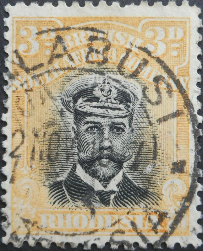 Rhodesia Admiral 3d Die II with FILABUSI crosses (DC) postmark