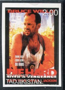 Tajikistan 2000 BRUCE WILLIS Movie Stamp Imperforated Mint (NH)