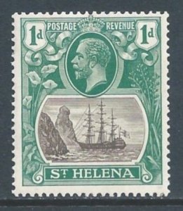 St. Helena #80 MH 1p Badge of the Colony