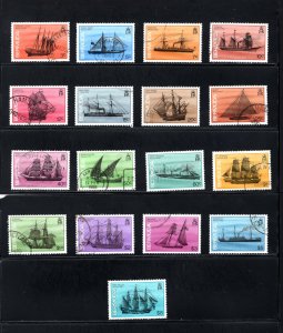 BERMUDA #482-498  VF, Used, Shipwrecks, CV $83.45 ... .. 0650305