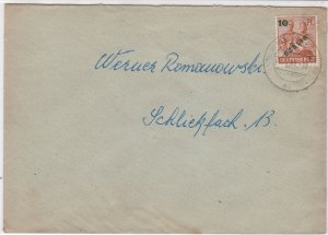 Germany 1949 Berlin Overprint Berlin Charlottenburg Cancel Stamps Cover Ref24097