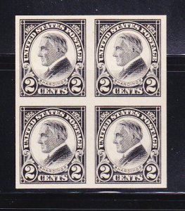 United States 611 Block Of 4 MNH President Warren G Harding (E)