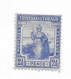 Trinidad & Tobago #4 MH - Stamp - CAT VALUE $8.00