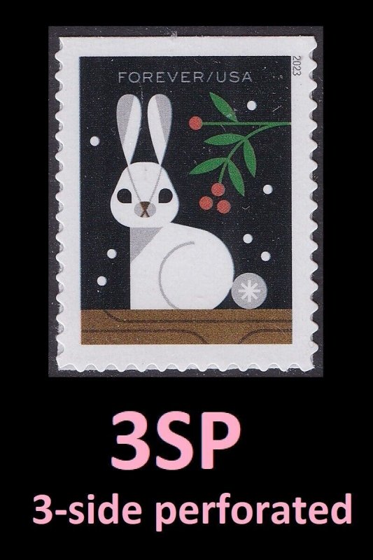 US 5822-5825 5825a Winter Woodland Animals F single set 4 3SP MNH 2023