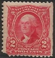 U.S. Scott #301 2-Cent Washington Stamp - Mint Single