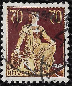 Switzerland 1908 Sc 141 U vf