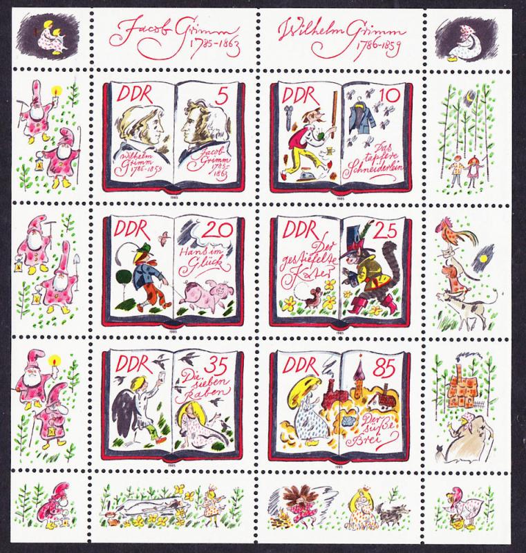 DDR 1985 Brothers Grimm SS MNH