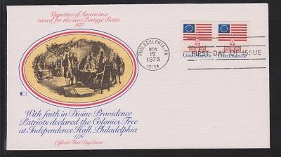 1625 Independence Hall Unaddressed Fleetwood FDC