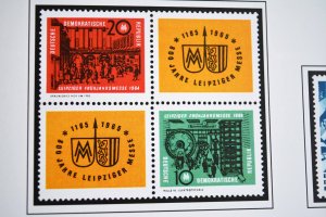 COLOR PRINTED EAST GERMANY DDR/GDR 1949-1990 STAMP ALBUM PAGES (334 ill. pages)