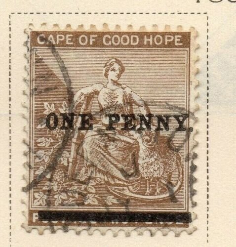 Cape of Good Hope 1893 Early Issue Fine Used 1d. Surcharged 326720 