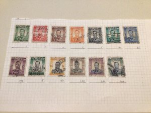 Southern Rhodesia used stamps on part album page A10211
