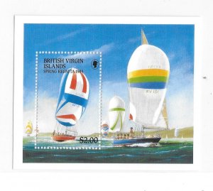 Virgin islands 1989 Spring Regatta yacht racing Sc 635 S/S MNH C9