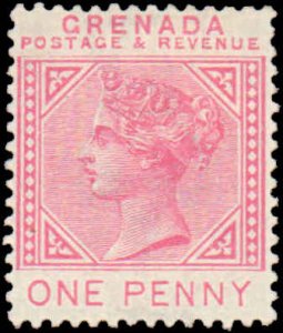 Grenada #30, Complete Set, 1887, Hinged