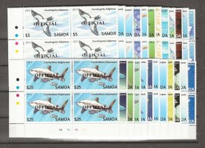 SAMOA 2013/14 SG 1240/63 MNH Cat £480