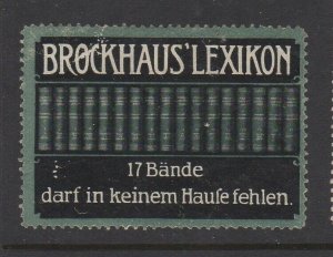 Germany Brockhaus Lexikon Advertising Stamp NG