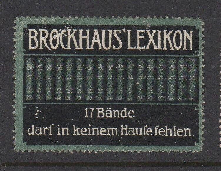 Germany Brockhaus Lexikon Advertising Stamp NG