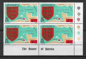 1982 Jersey Sc267 £1 Arms & Map of Jersey MNH PB4