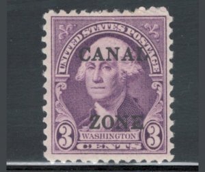 Canal Zone 1933 George Washington Overprint 3c Scott # 115 MH