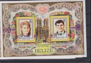 BELIZE SHEET ROYAL WEDDING SARAH FERGUSON PRINCE ANDREW