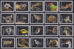 US 5799a-5799t Endangered Species F set 20 MNH 2023