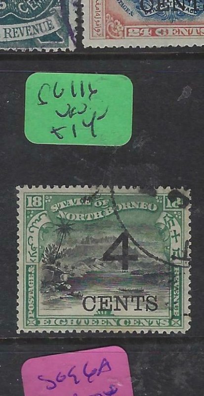 NORTH BORNEO  (P2601B)  4C/18C  MOUNTAIN  SG 116  VFU