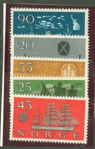 Norway #382-6 Unused Single (Complete Set)