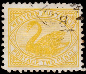 Western Australia Scott 91a, Perf. 11 (1905) Used VF, CV $32.50 M