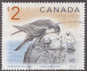 Canada 1691 Used 2005 Peregrine Falcon & Chicks $2.00