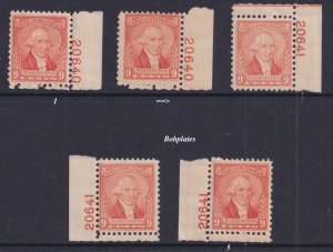 BOBPLATES US #714 Washington Bicentennial Plate Singles F-VF Mint NH ~Pick One~